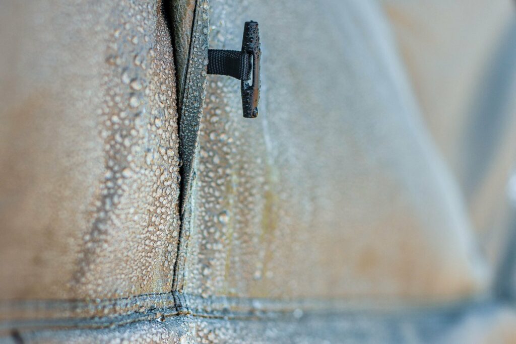 Latitude Pioneer roof tent showing waterproof seams